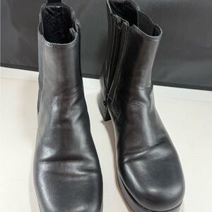 Jeffrey Campbell Butter Soft Black Leather Ankle Boots